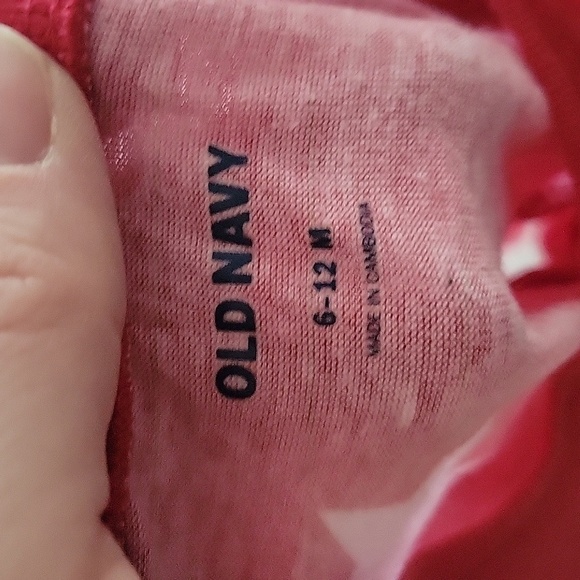 Old Navy Patriotic Red with Stars Dress Size 6-12M - Picture 6 of 7